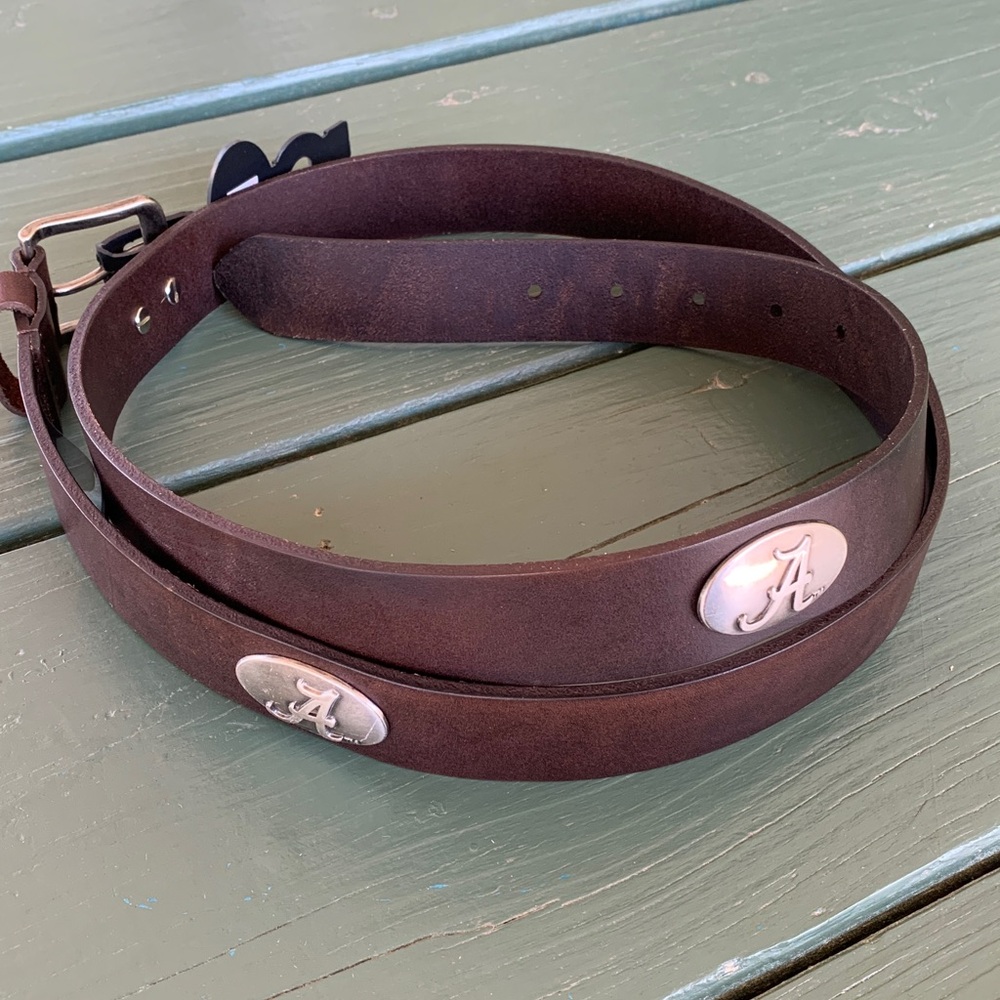 University of Alabama Leather Belt